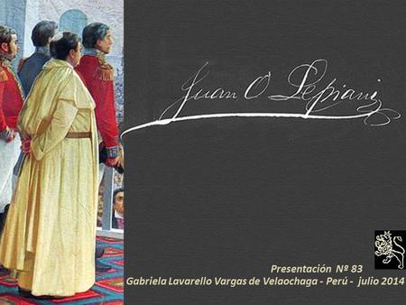 Presentación Nº 83 Gabriela Lavarello Vargas de Velaochaga - Perú - julio 2014.