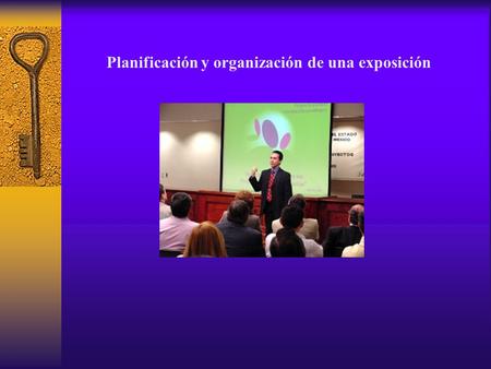 Planificación y organización de una exposición