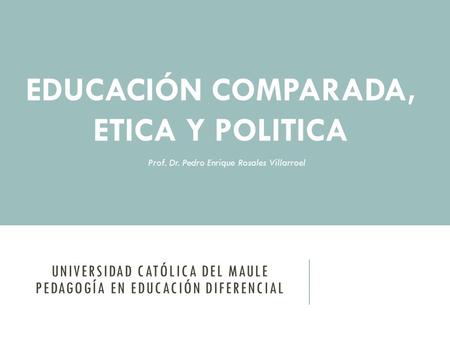 Universidad católica del maule pedagogía en educación diferencial