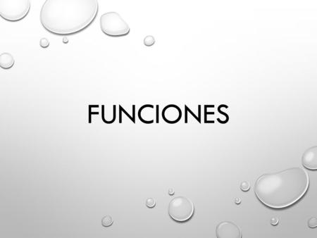 Funciones.