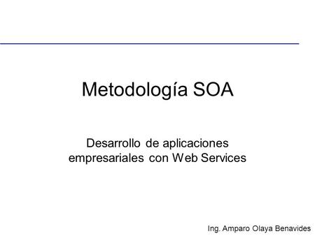 Desarrollo de aplicaciones empresariales con Web Services