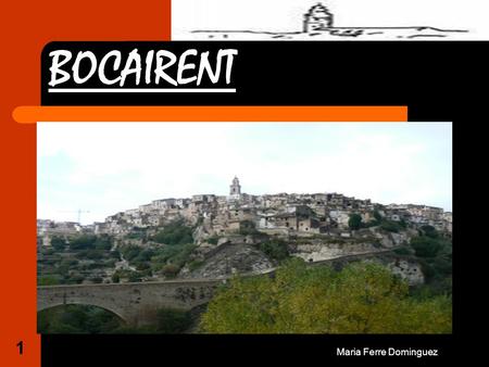 BOCAIRENT Maria Ferre Dominguez.