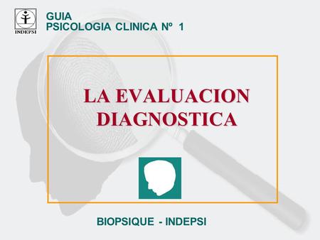 LA EVALUACION DIAGNOSTICA