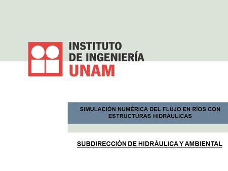 SUBDIRECCIÓN DE HIDRÁULICA Y AMBIENTAL