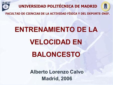 ENTRENAMIENTO DE LA VELOCIDAD EN BALONCESTO