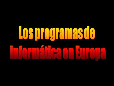 Universidades Retrospectiva de la EEES Clasificación estándar Analogía ISCDE Suplemento del diploma Créditos europeos.
