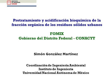 Gobierno del Distrito Federal - CONACYT