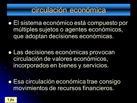 circulación económica