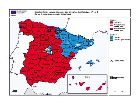 Convergencia Competitividad regional y empleo Cooperac ión territorial europea Total Fondo de Cohesión Covergencia Transición estadística: salida.
