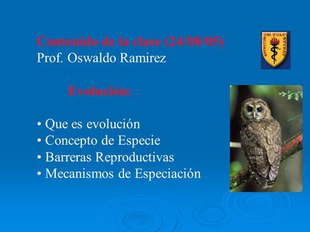 Contenido de la clase (24/08/05)