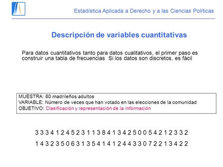 Descripción de variables cuantitativas