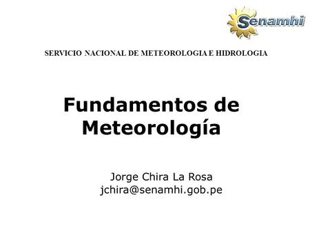 Fundamentos de Meteorología