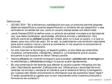 Usabilidad Definiciones