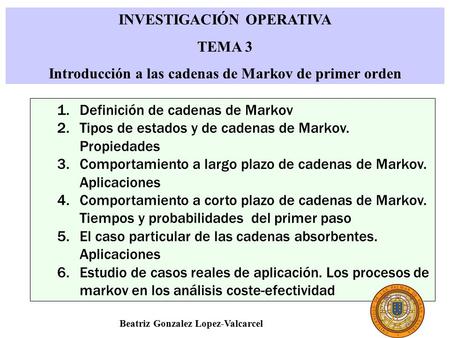 INVESTIGACIÓN OPERATIVA