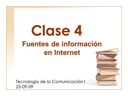 Tecnología de la Comunicación I