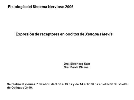 Fisiología del Sistema Nervioso 2006