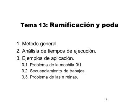 Tema 13: Ramificación y poda