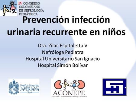 Prevención infección urinaria recurrente en niños