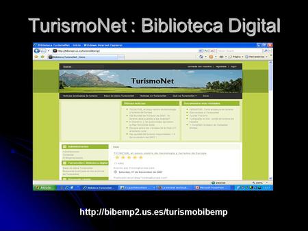 TurismoNet : Biblioteca Digital