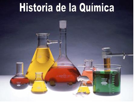 Historia de la Química.
