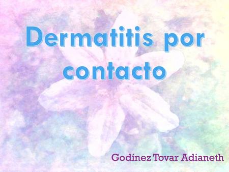 Dermatitis por contacto