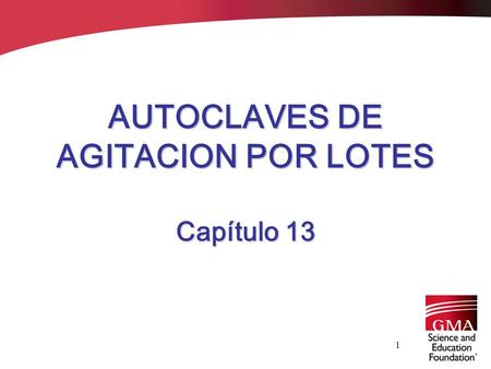 AUTOCLAVES DE AGITACION POR LOTES Capítulo 13