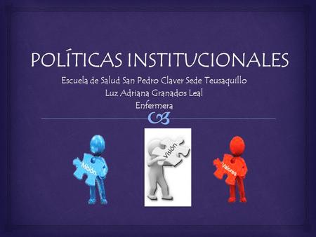 POLÍTICAS INSTITUCIONALES