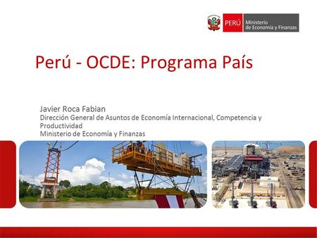 Perú - OCDE: Programa País