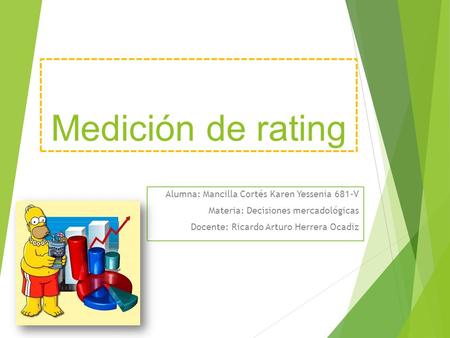 Medición de rating Alumna: Mancilla Cortés Karen Yessenia 681-V