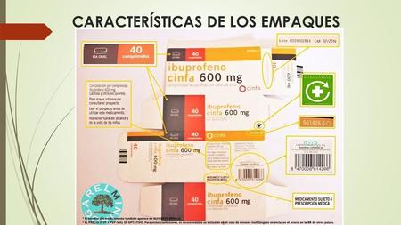 CARACTERÍSTICAS DE LOS EMPAQUES