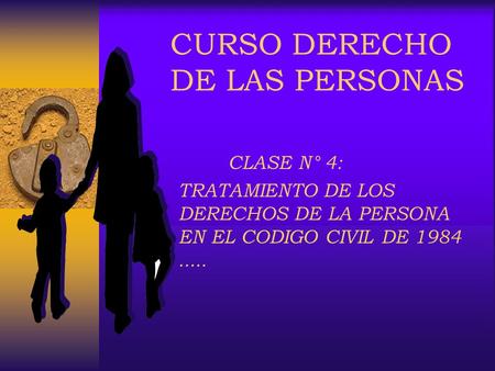 CURSO DERECHO DE LAS PERSONAS