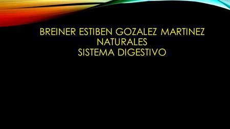 BREINER ESTIBEN GOZALEZ MARTINEZ NATURALES SISTEMA DIGESTIVO.