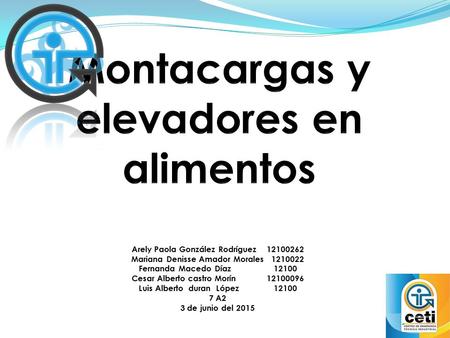 Montacargas y elevadores en alimentos