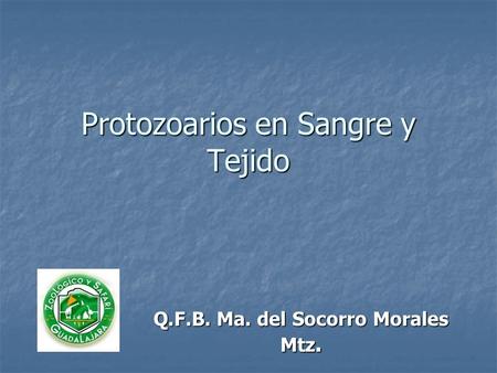 Protozoarios en Sangre y Tejido