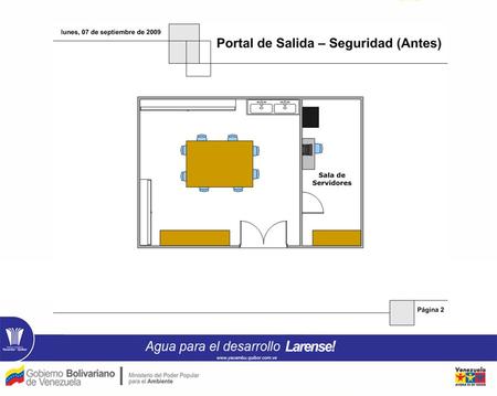 Estación de Control de Emergencia – Seguridad Integral Portal de Salida Requerimientos: Instalación de tubería para cableado Instalación de 07 ptos.