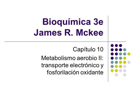 Bioquímica 3e James R. Mckee