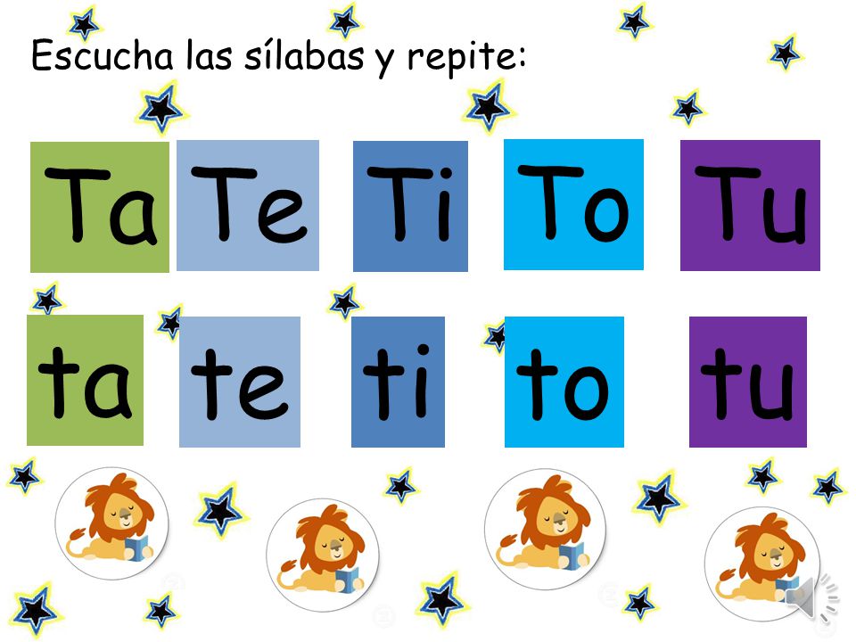 Escucha las sílabas y repite: - ppt descargar