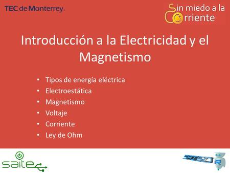 Introducción a la Electricidad y el Magnetismo