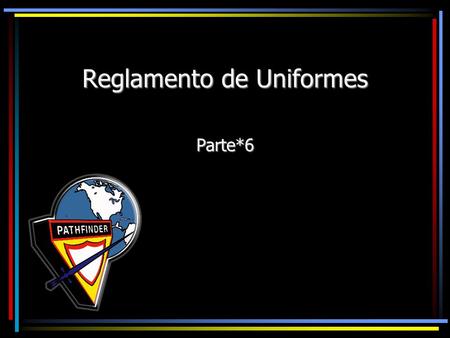 Reglamento de Uniformes