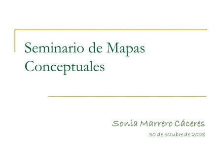 Seminario de Mapas Conceptuales