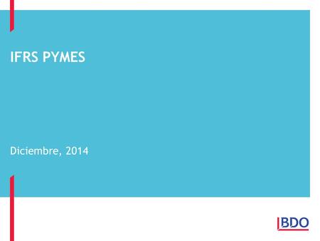 Ifrs pymes Diciembre, 2014 1.