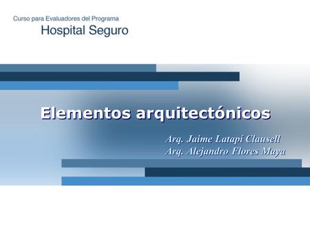 Elementos arquitectónicos