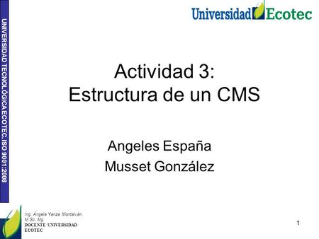 Actividad 3: Estructura de un CMS