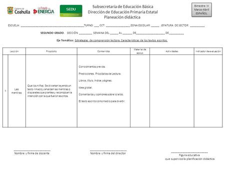 Subsecretaría de Educación Básica