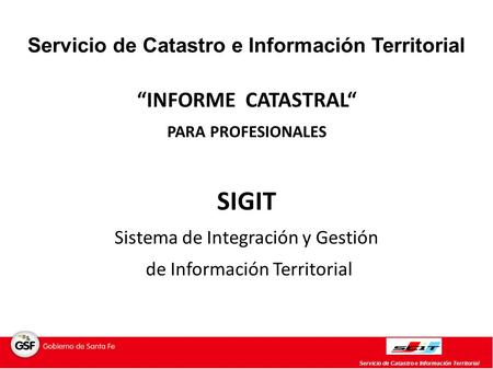 Servicio de Catastro e Información Territorial