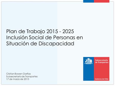 Cristian Bowen Garfias Subsecretario de Transportes