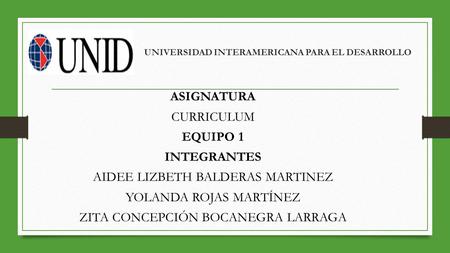 UNIVERSIDAD INTERAMERICANA PARA EL DESARROLLO