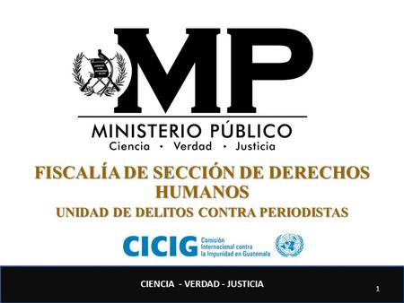 FISCALÍA DE SECCIÓN DE DERECHOS HUMANOS