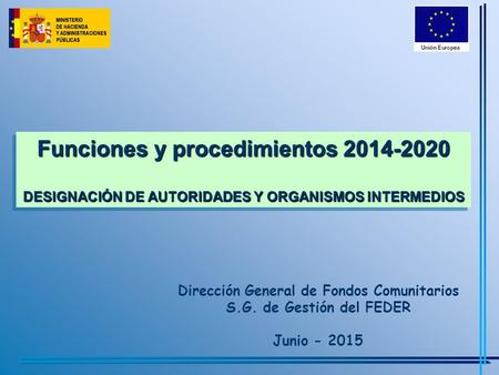 Dirección General de Fondos Comunitarios