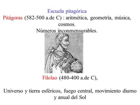 Escuela pitagórica Pitágoras ( a